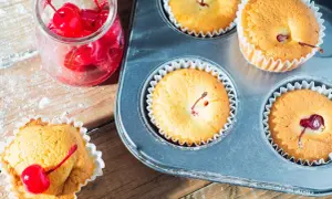 Délicieuse recette mini cake aux cerises, tout juste sortis du moule. Un régal pour les yeux et les papilles !
